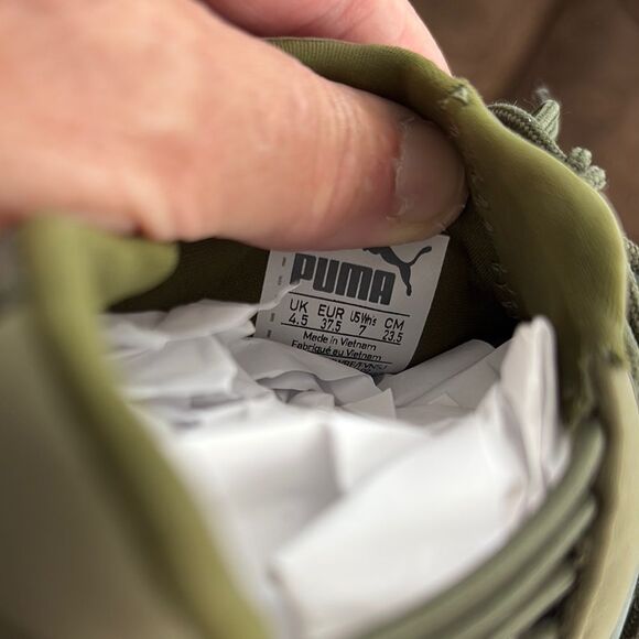 Puma Trainer Hi By Fenty x Rihanna Cypress Green Fashion Sneaker Woman’s Size 7 - Picture 7 of 8